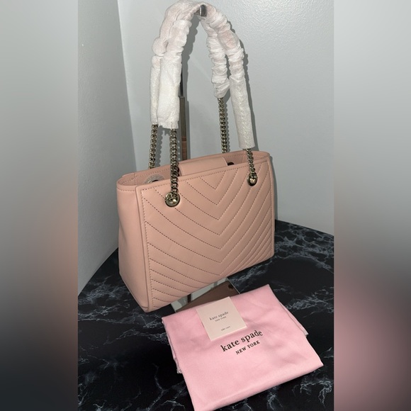 KATE SPADE Handbag Amelia Blush Pink Leather Tote AUTHENTIC NWT - Minor Damage - Picture 11 of 13